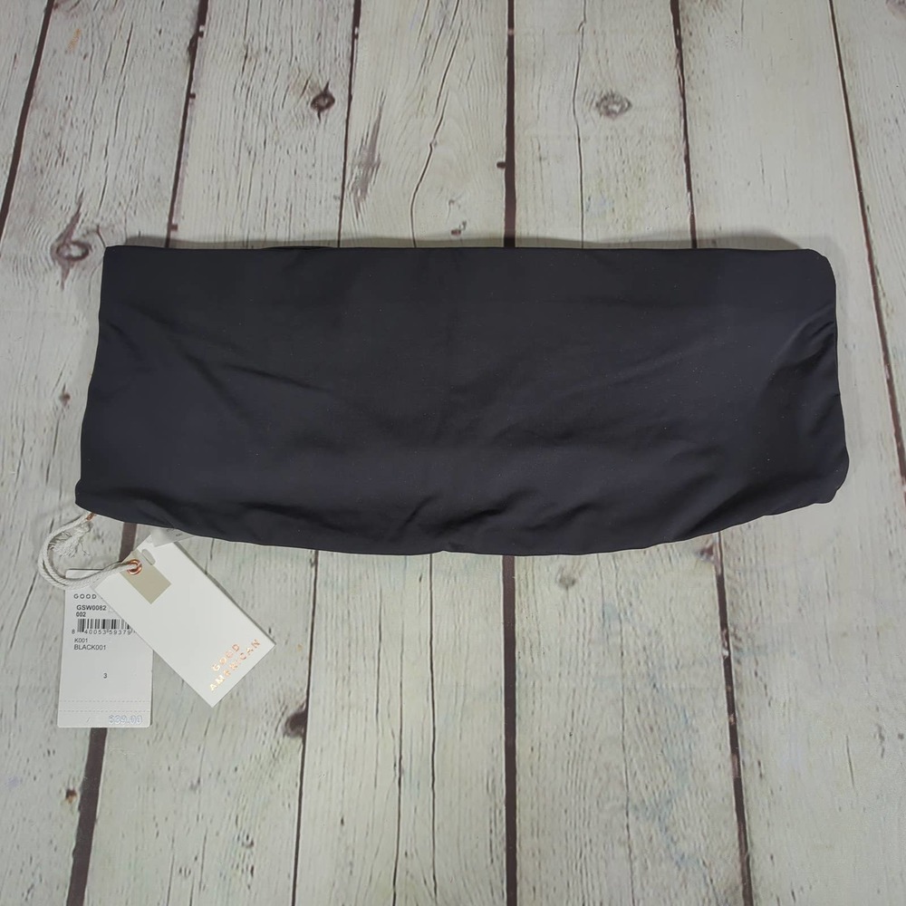 Good American Better Band Top in Black 3 | L